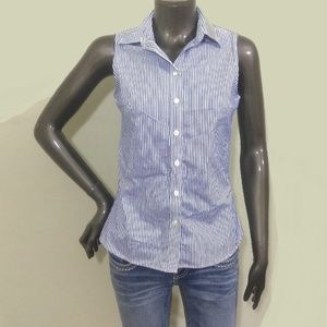 Banana Republic Factory Sleeveless Button Down